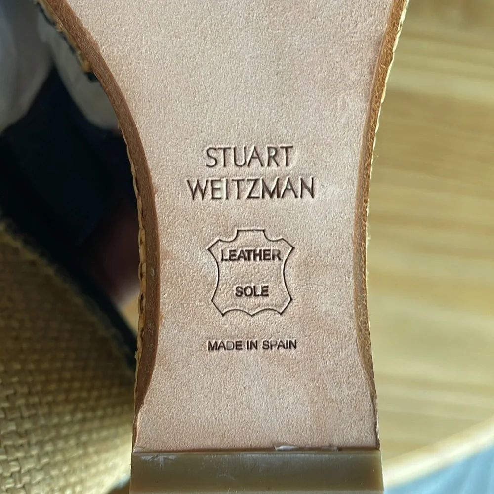 Like‎ New! Stuart Weitzman Espadrille Denim Wedges
